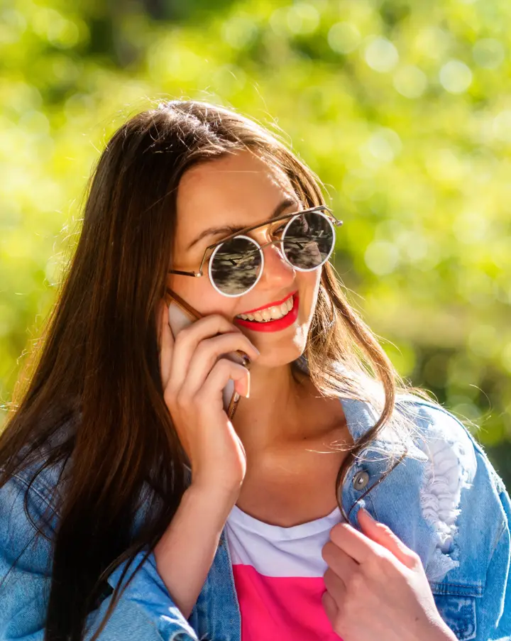 Young-Woman-Talking-on-Phone